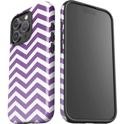 Purple Chevron iPhone 16 Pro Impact Case